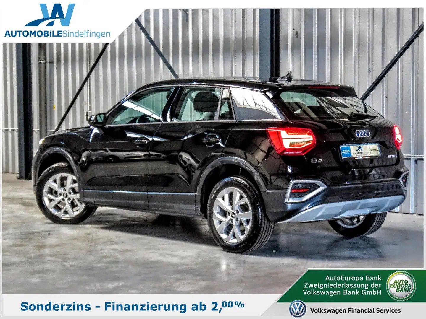 Audi Q2 35TFSI advanced S tronic MATRIX KAM el.HECK Noir - 2