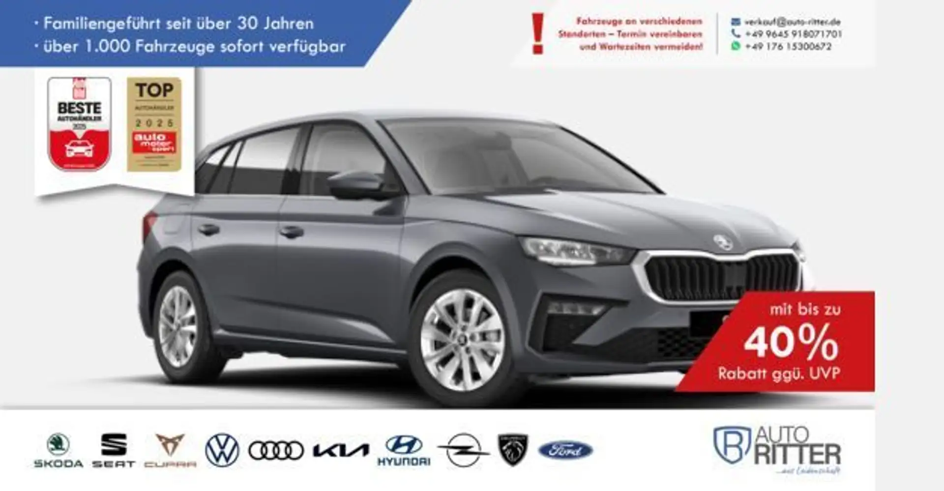 Skoda Scala Top Selection LED|Carplay|Klima|PDC|SHZ... Grau - 1