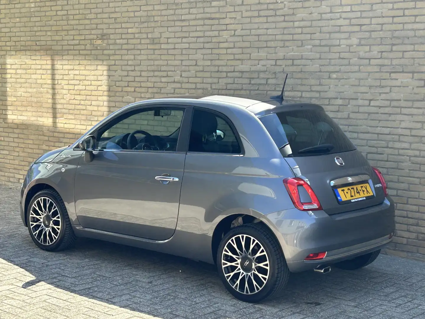 Fiat 500 1.0 Hybrid Dolcevita | Panoramadak | Airco | Bluet Grigio - 2