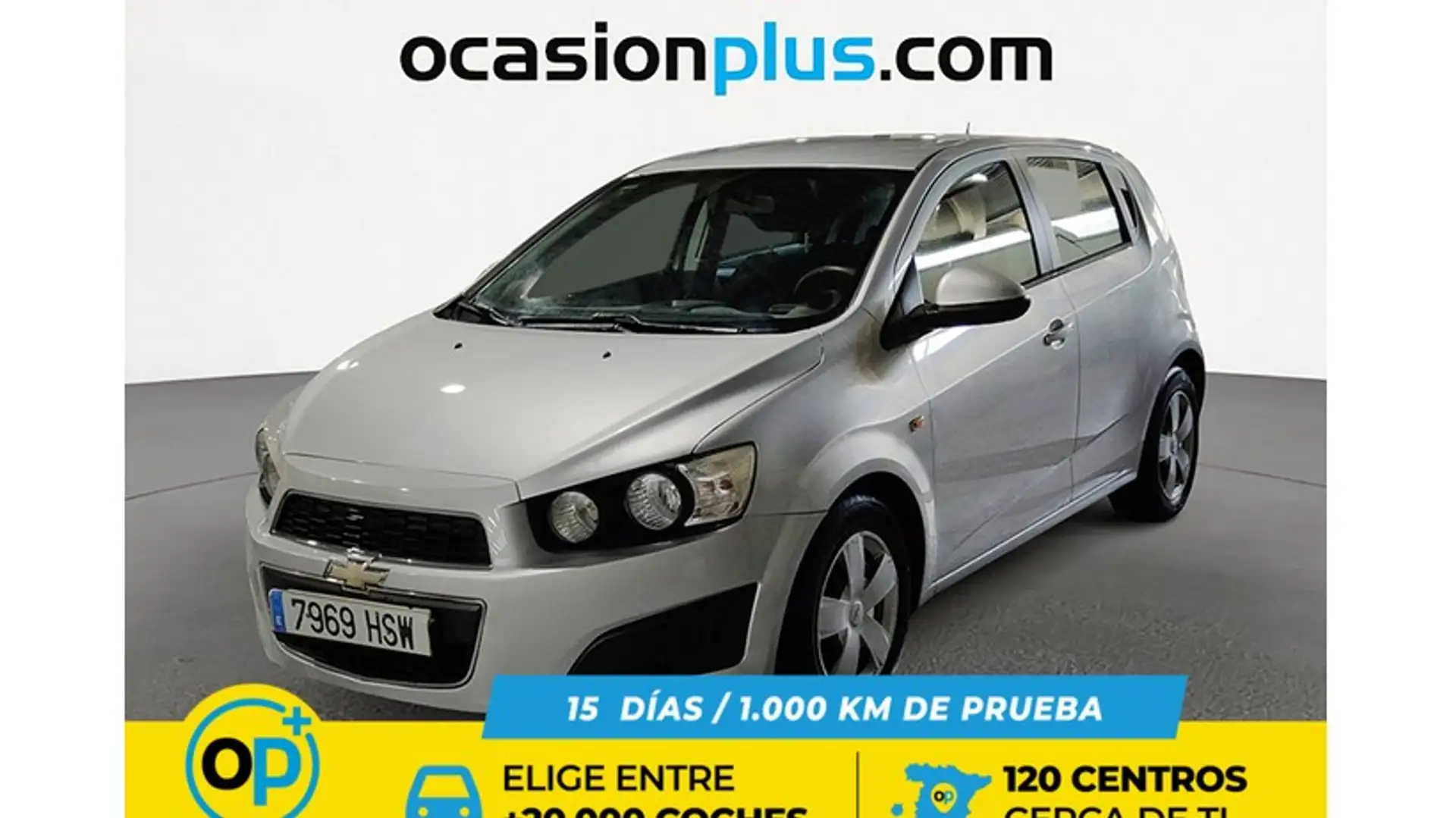 Chevrolet Aveo 1.3D LT+ 95 Plateado - 1