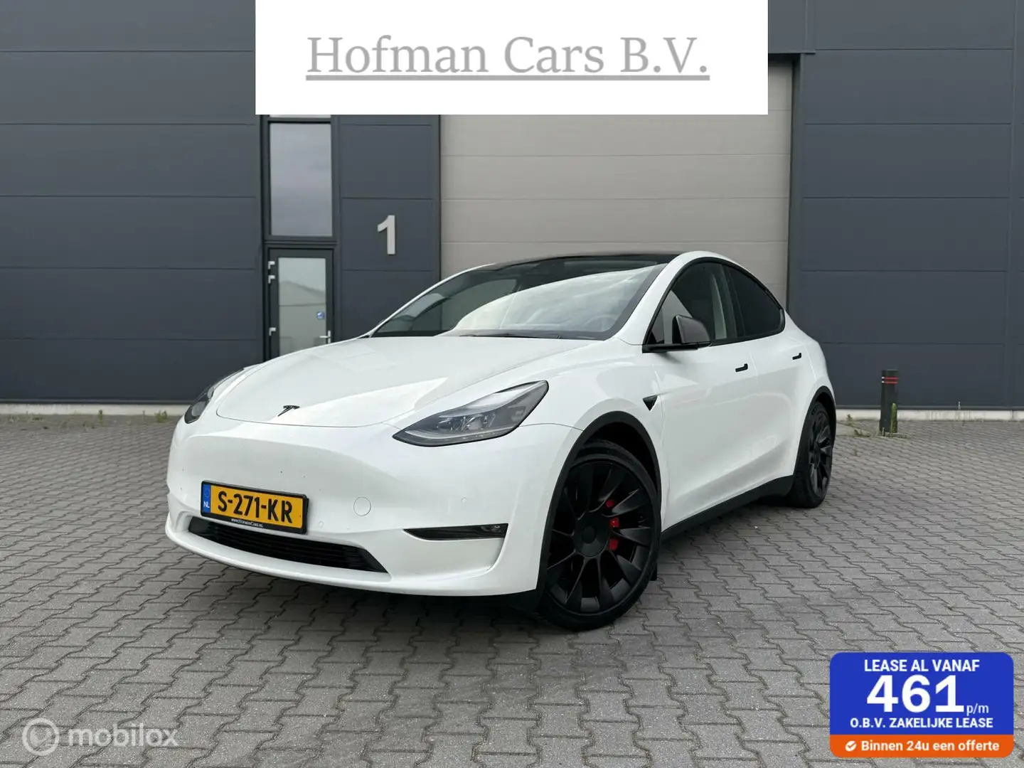 Tesla Model Y Performance AWD 75 kWh 462PK Dual Motor Pearl Whit Wit - 1