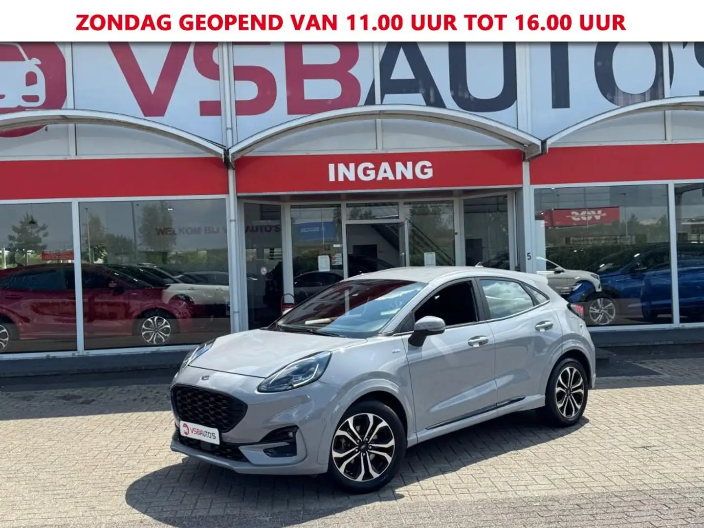 Ford Puma 1.0 ECOBOOST 125PK ST-LINE HYBRIDE NARDO-GREY LED Grijs - 1
