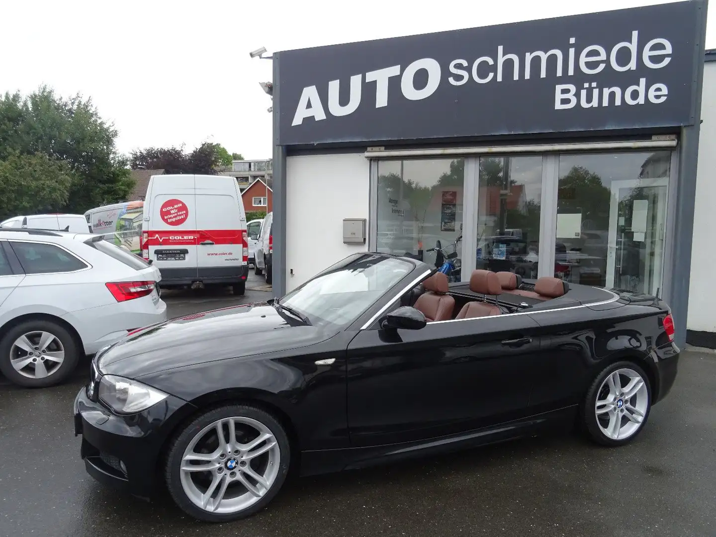 BMW 125 Cabrio 125i Navi Leder Alu18" M Paket Sportpaket Siyah - 1