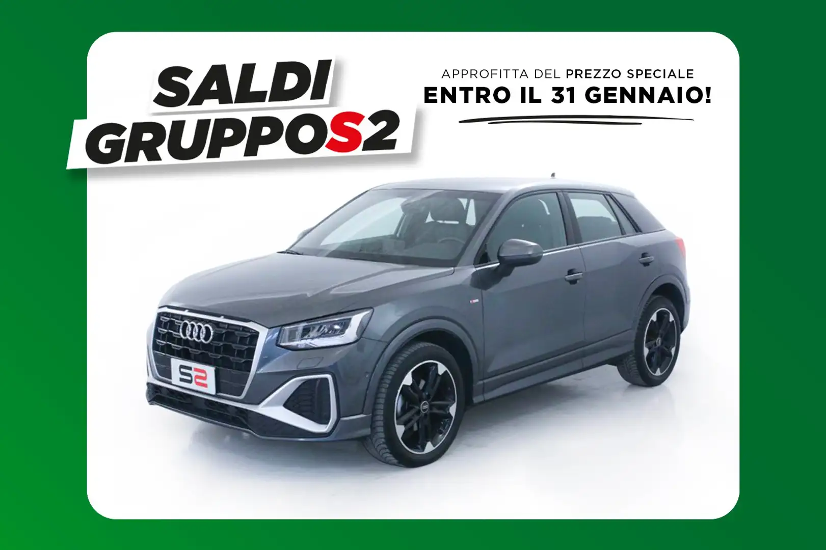 Audi Q2 35 TFSI S tronic S Line Plus/VIRTUAL/PARK ASSIST Gris - 1