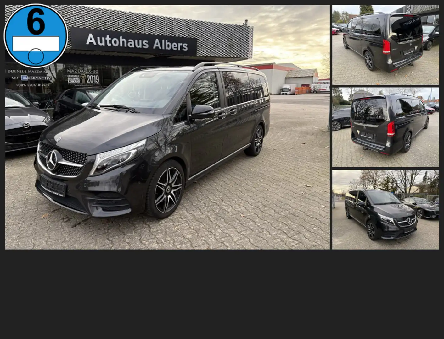 Mercedes-Benz V 300 d Edition lang, AMG-Line, AHK, LED, NAVI, 7.S. Grey - 1