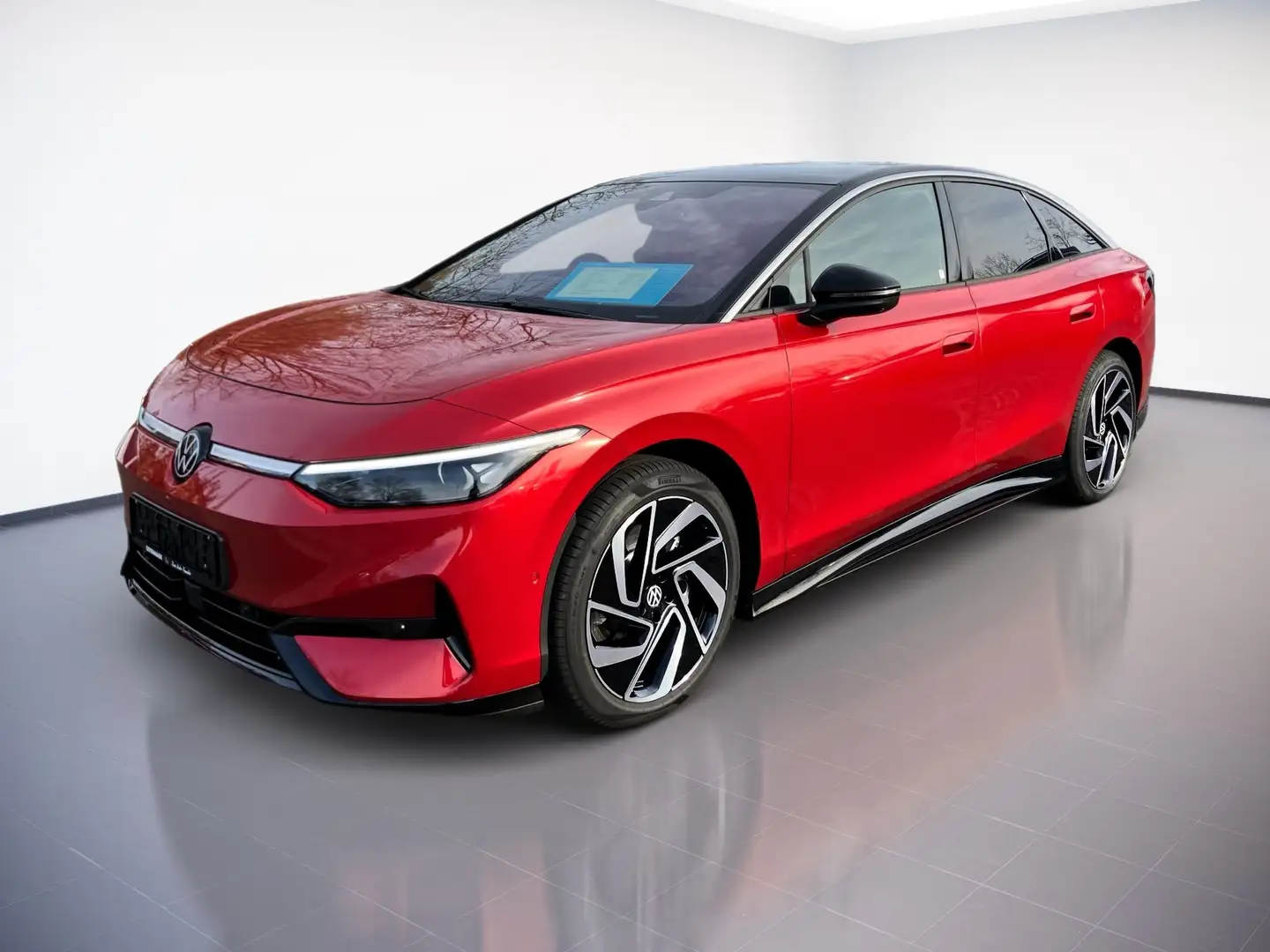 Volkswagen ID.7 PRO 286PS NP.75T ACC.5J-G.WÄRMEPUMPE.AHK.AREA-VIEW Červená - 2