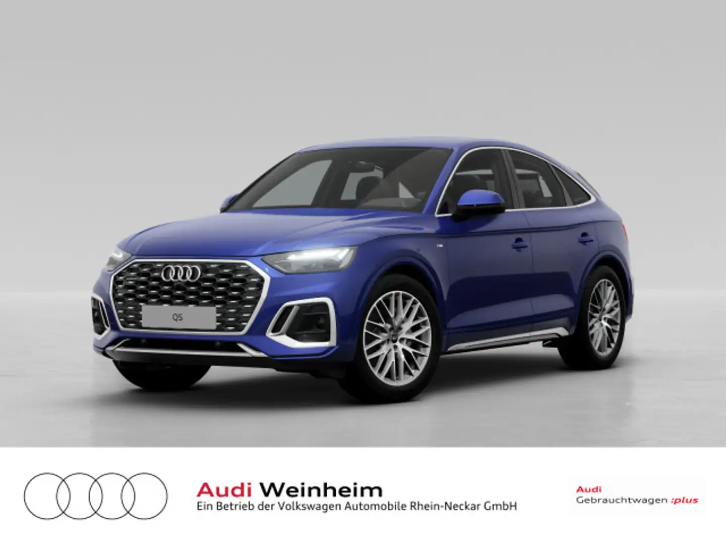 Audi Q5 40 TDI quattro S-Line LED Navi S-tr Blau - 2