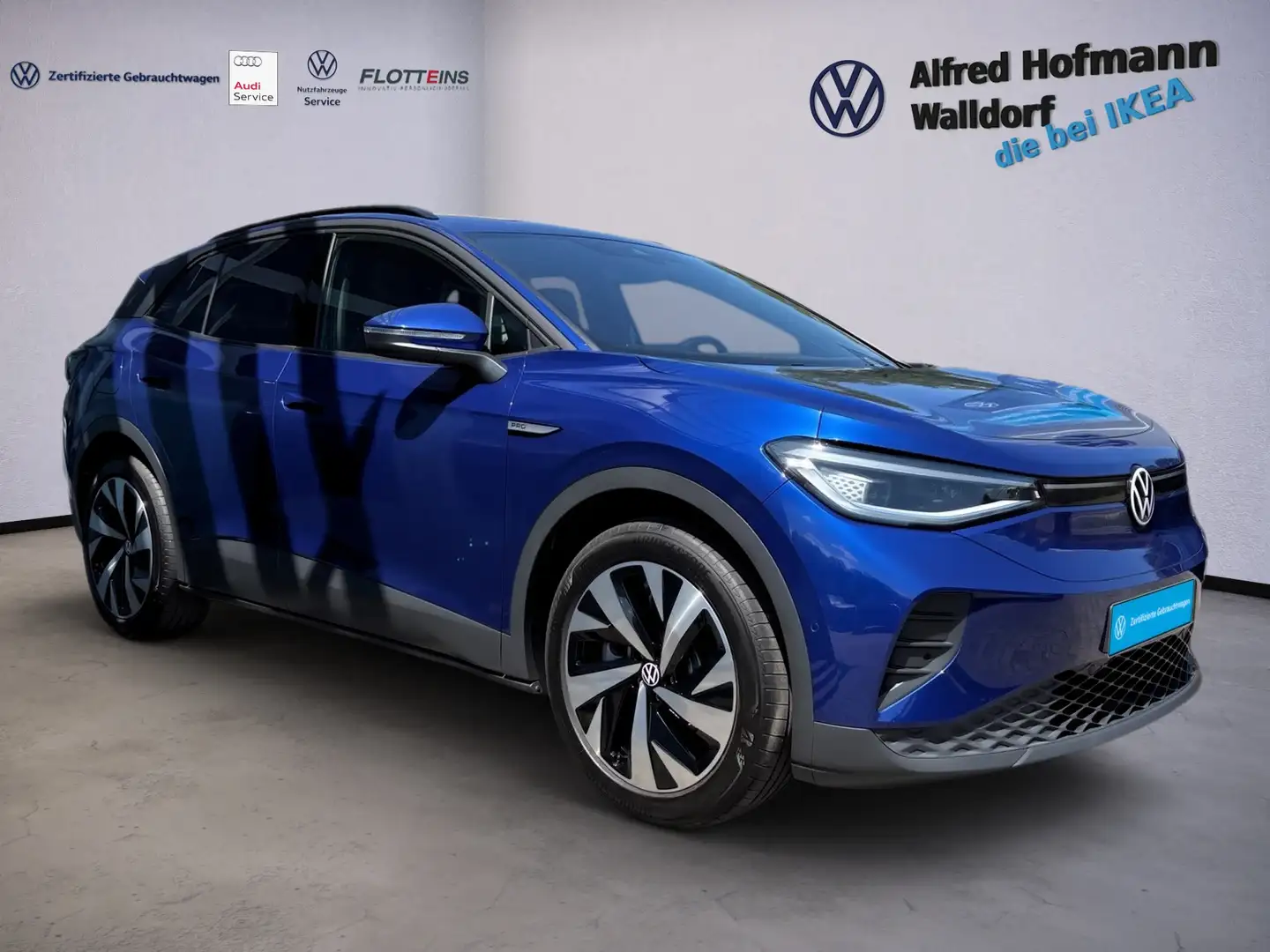Volkswagen ID.4 Pro 150kW KEYLESS AHK LED NAVI KLIMA LM Bleu - 2