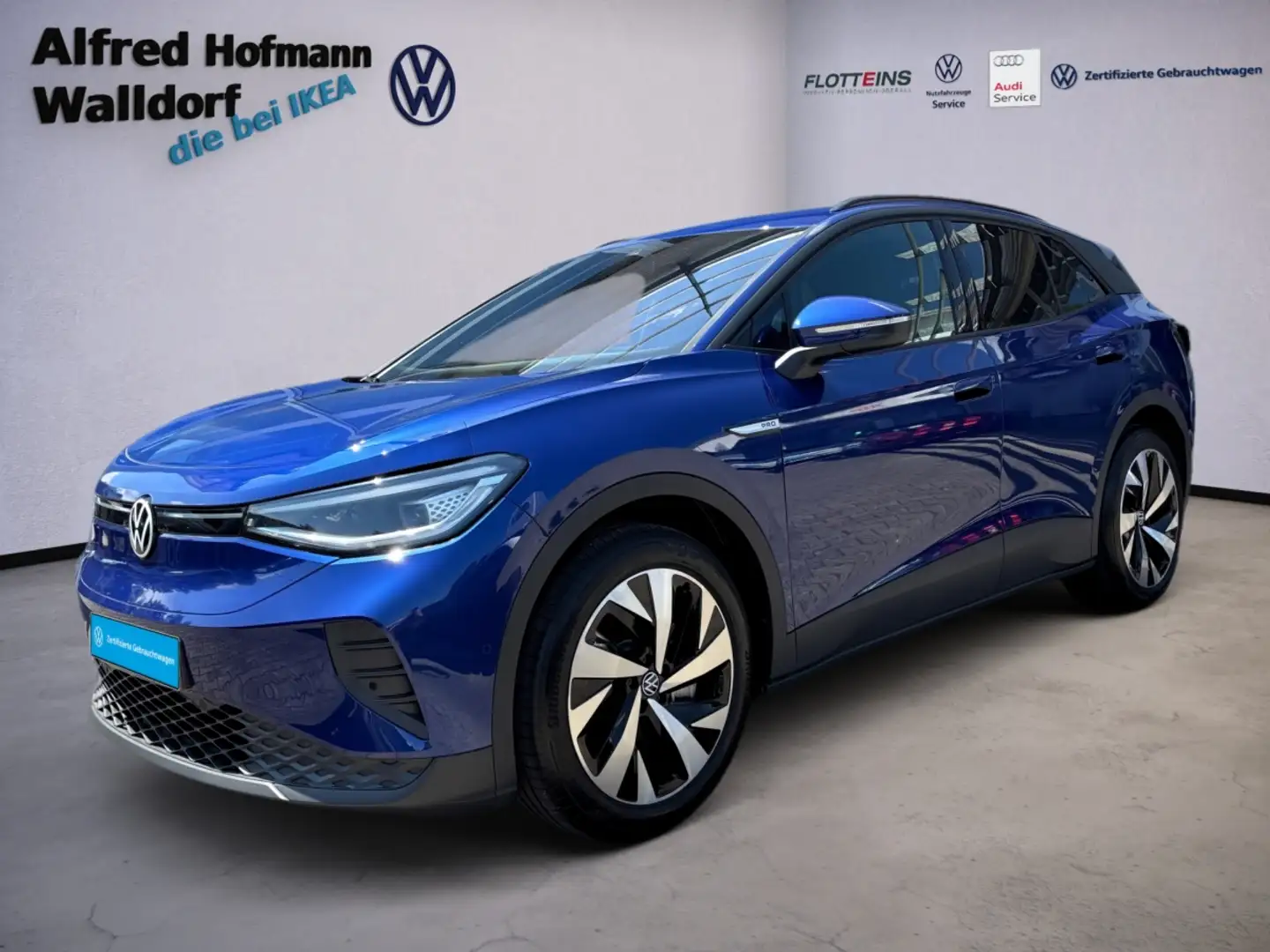 Volkswagen ID.4 Pro 150kW KEYLESS AHK LED NAVI KLIMA LM Bleu - 1