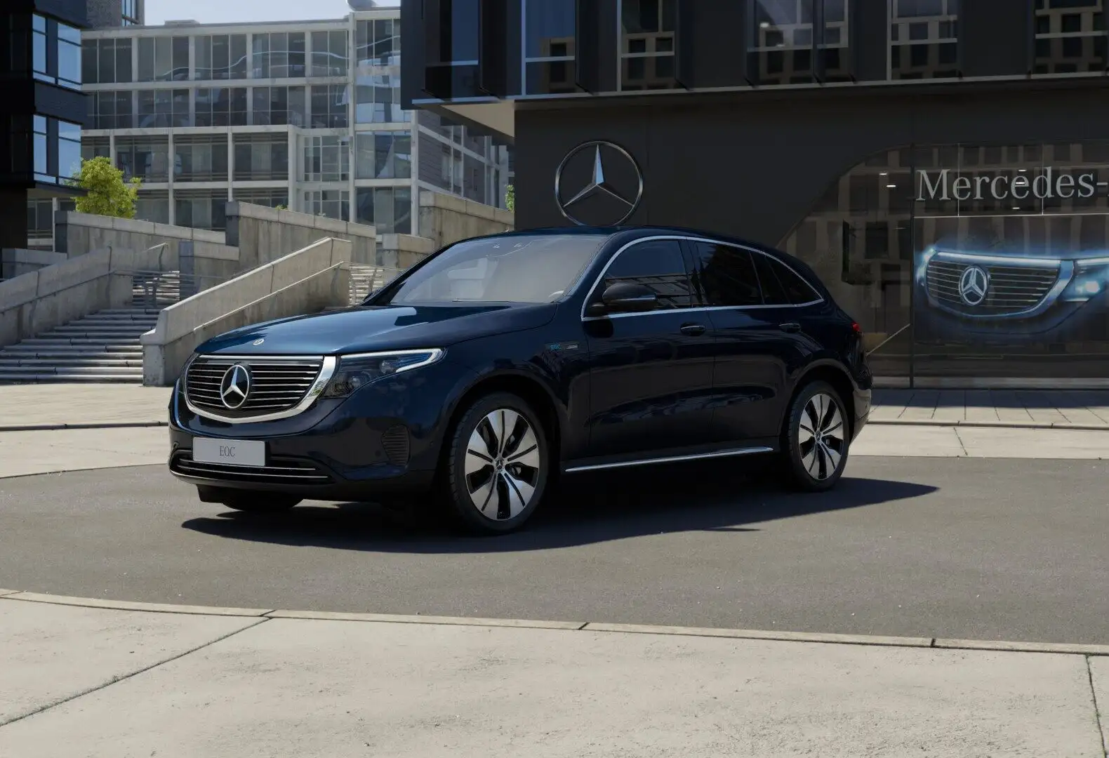 Mercedes-Benz EQC 400 4MATIC *Ambientebeleuchtung,Schiebedach,Apple CarP Blau - 2