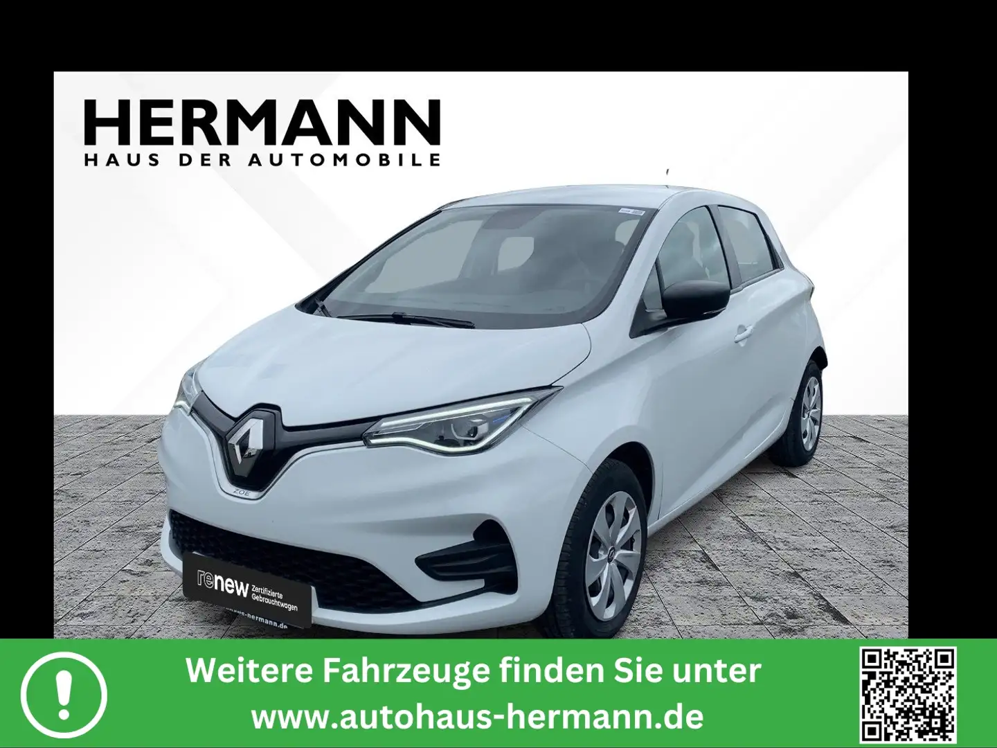 Renault ZOE R110/Z.E. 50 (Kauf-Batterie) Life LED*DAB Blanc - 1