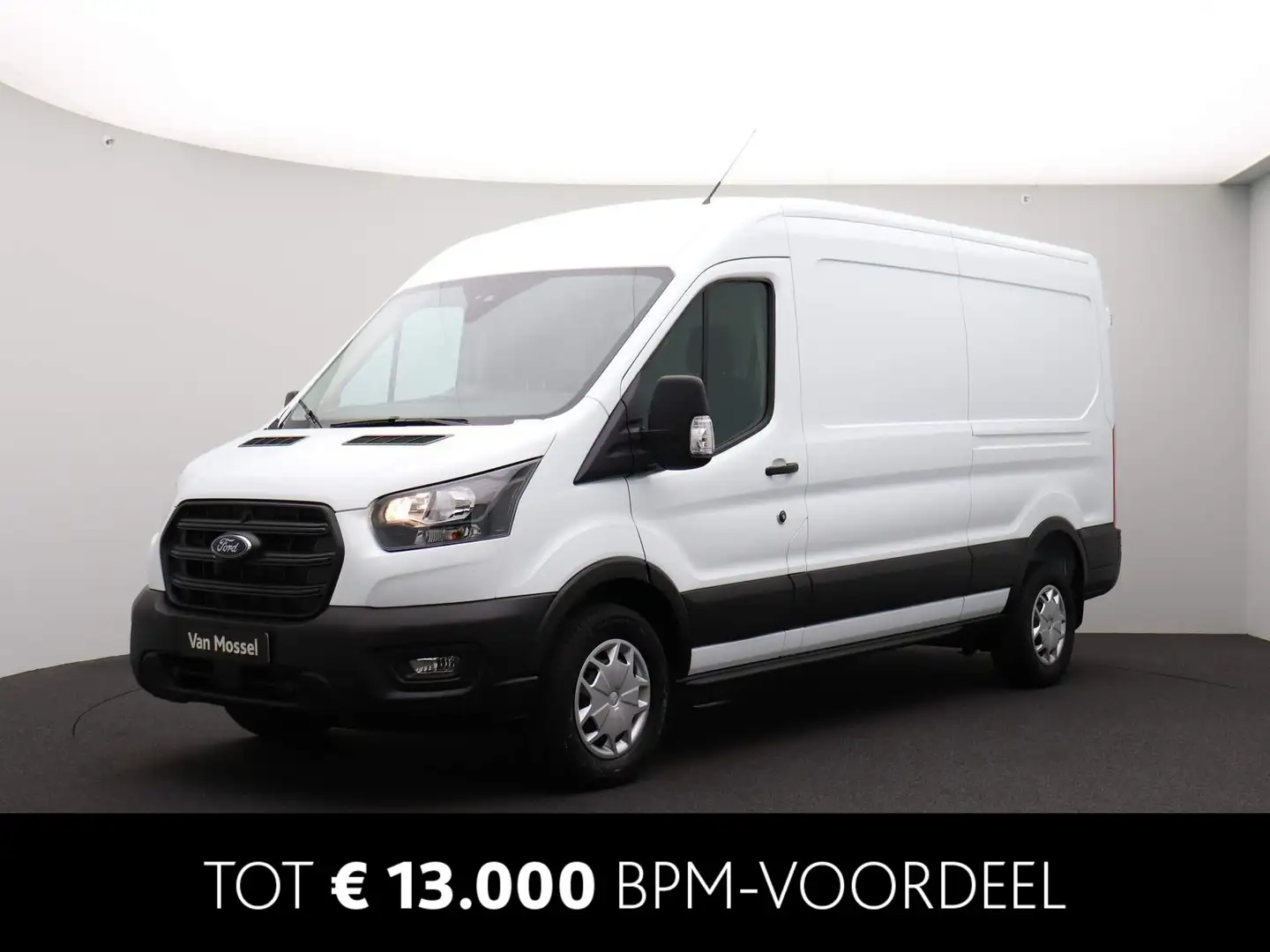Ford Transit 350 2.0 TDCI L3H2 Trend Automaat 130 pk | Tussensc Wit - 2