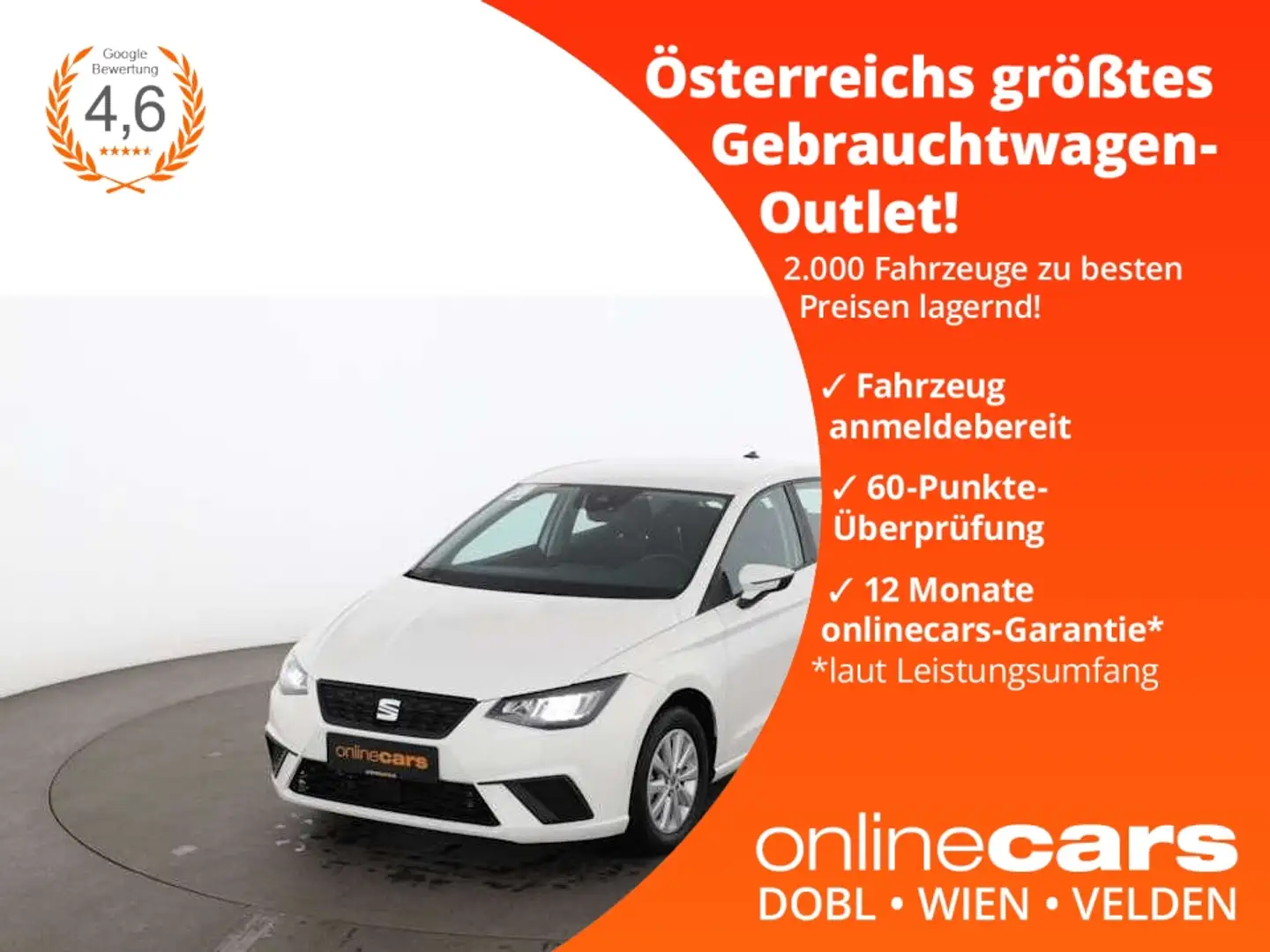SEAT Ibiza 1.0 TSI Style Aut LED ASSIST TEMPOMAT KLIMA Wit - 1