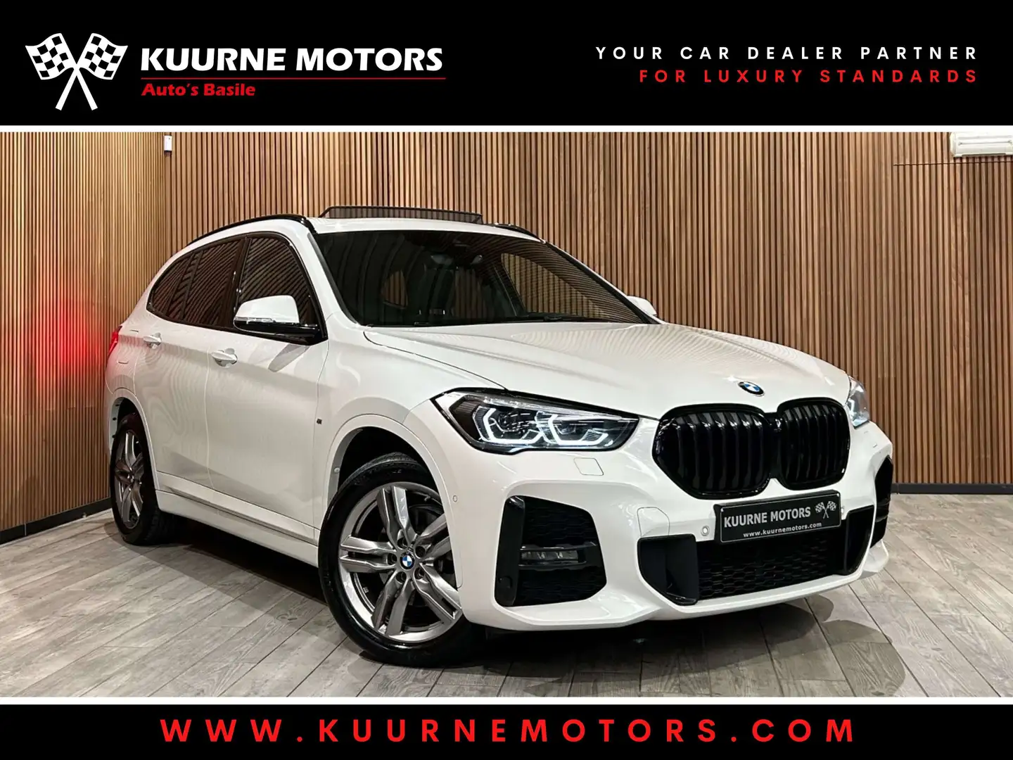 BMW X1 xDrive18dA M Pack Led/Pano/Cam/Gps *1j garantie* Blanc - 1