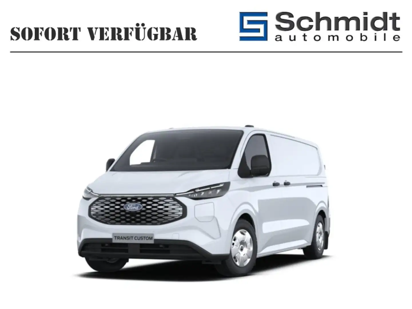 Ford Transit Custom Kasten Trend 340L2 Elektro 218PS A RWD Weiß - 1