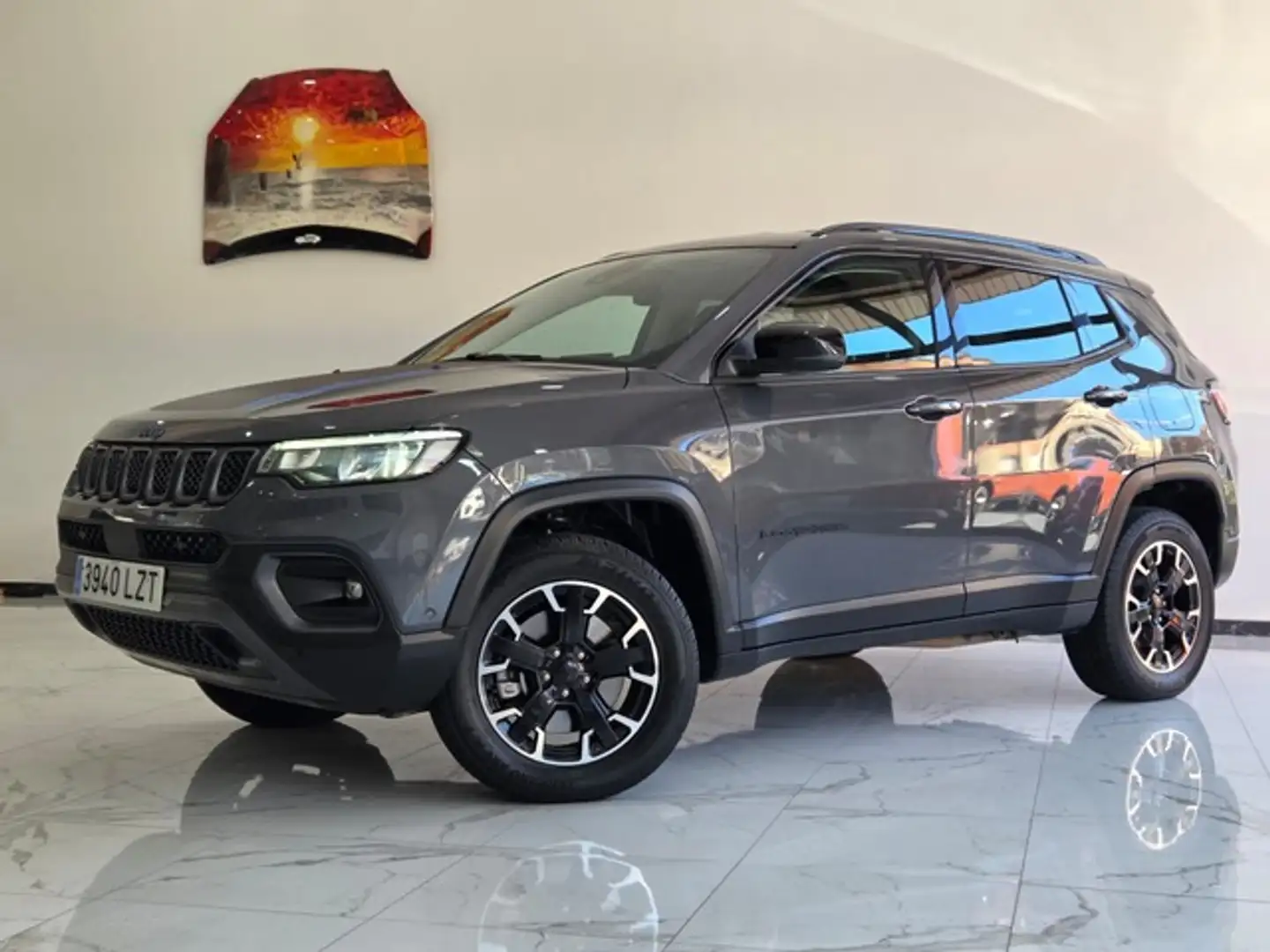 Jeep Compass 4Xe 1.3 PHEV 177kW Trailhawk AT AWD Gris - 1