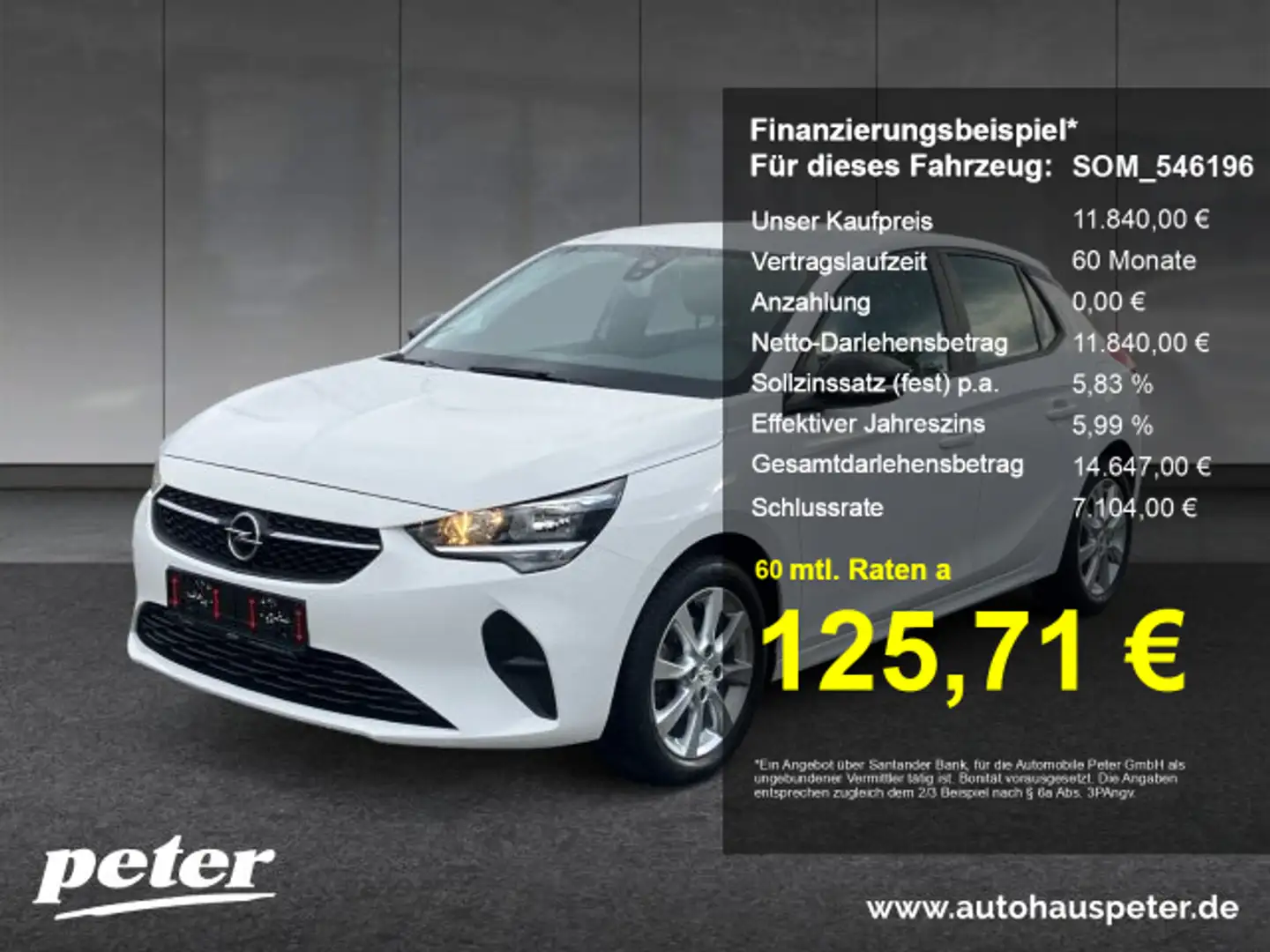 Opel Corsa Corsa F 1.2 Edition Klima Sitzheizung Allwetter Weiß - 1