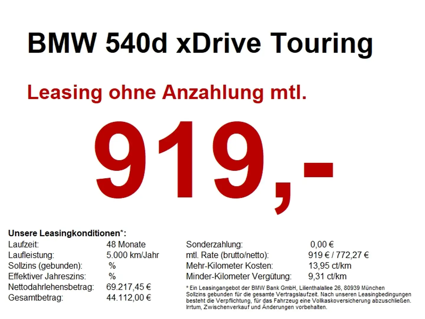 BMW 540 d xDrive Touring M Sport Standheizung. AHK. Zwart - 1