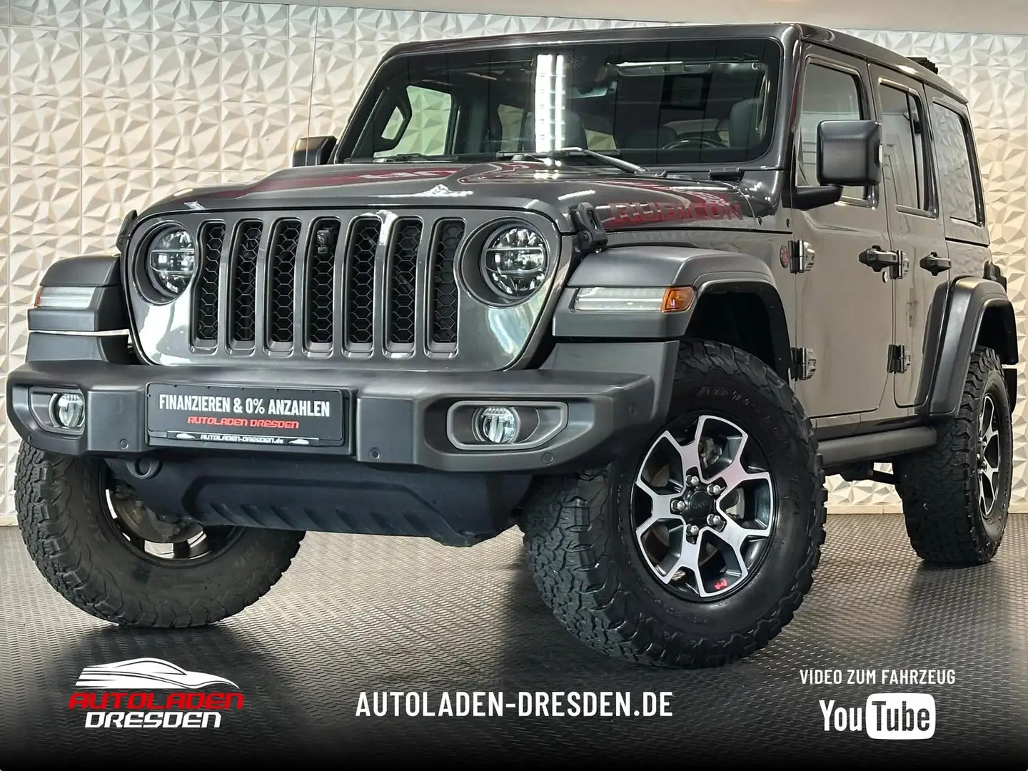 Jeep Wrangler 2.0T RUBICON 4x4 LED#AHK#ACC#KEYL#LEDER Grau - 1
