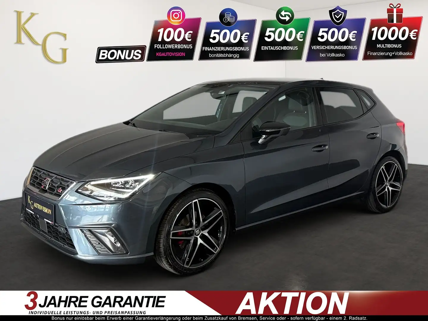 SEAT Ibiza 1.0 TSI FR Line ab ca. 134€ monatlich Grau - 1