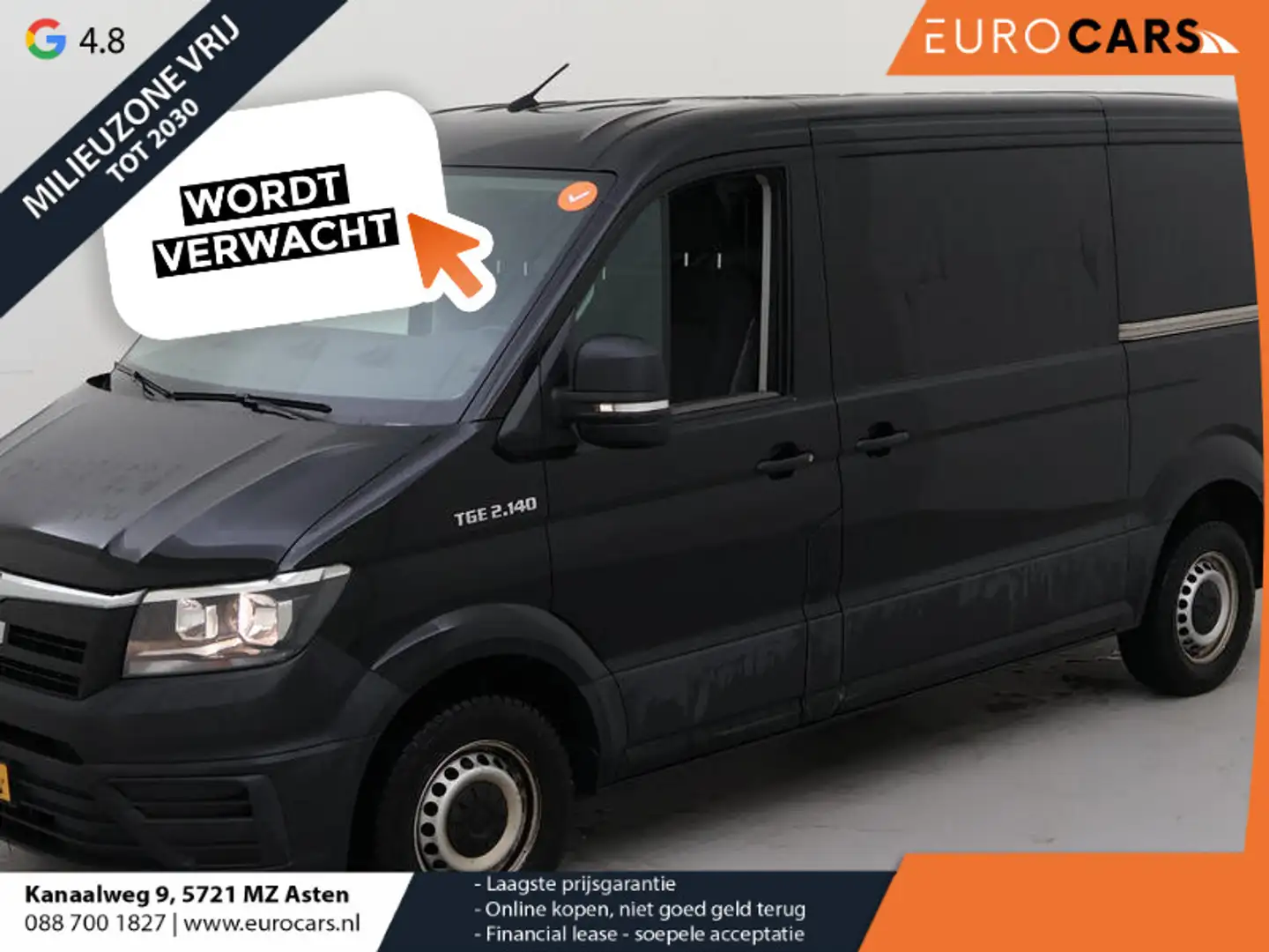 MAN TGE 140pk L3H2 / L2H1 2x Schuifdeur Trekhaak Cruise co Noir - 1