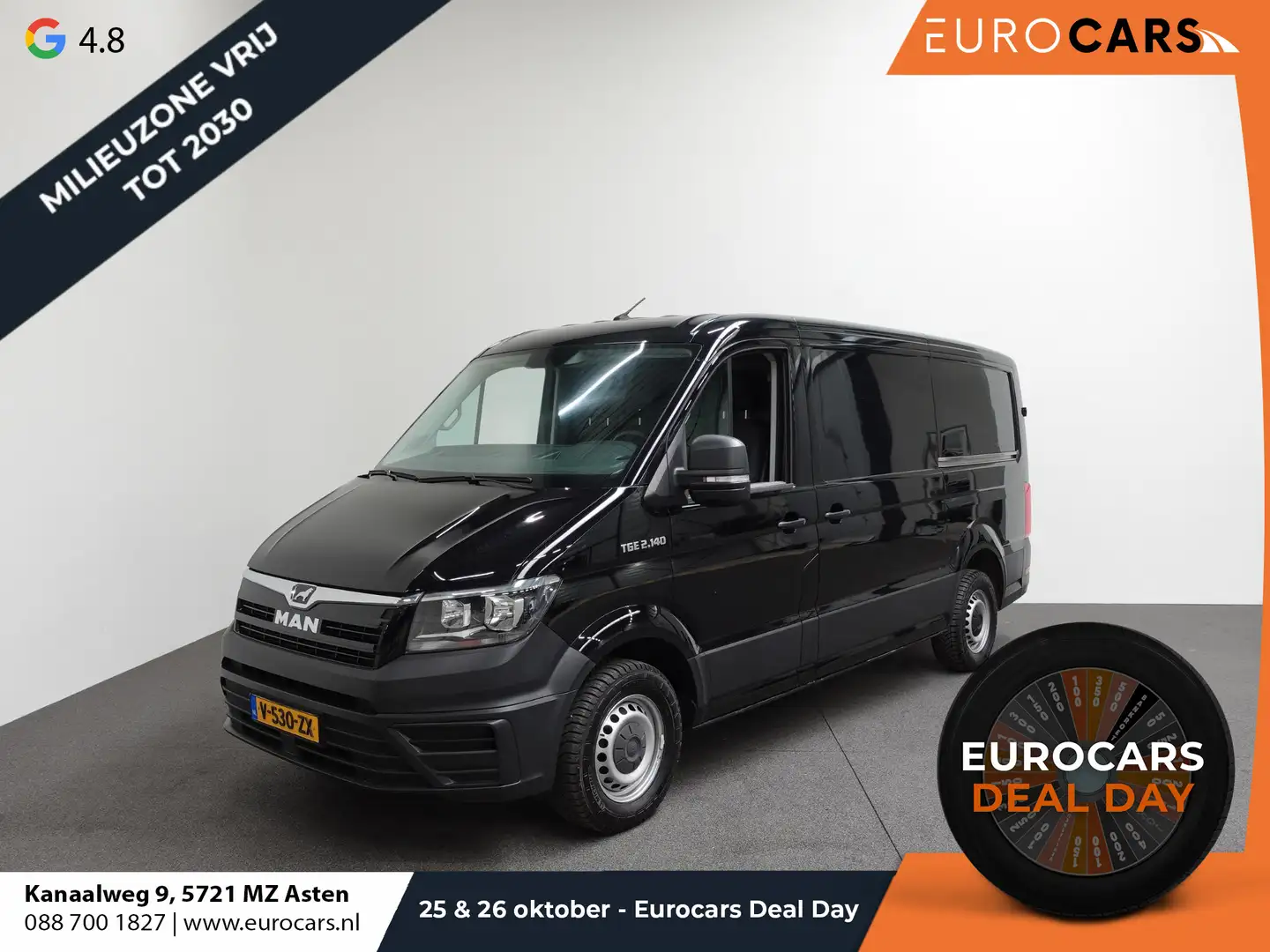 MAN TGE 140pk L3H2 / L2H1 2x Schuifdeur Trekhaak Cruise co Noir - 1