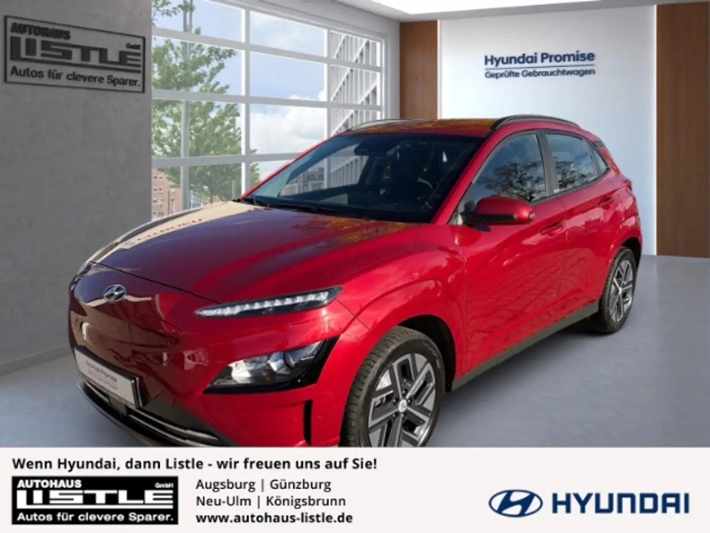 Hyundai KONA Select Elektro 2WD +CARPLAY+KLIMA+RFK+SHZ+RADIO+UV Rouge - 1