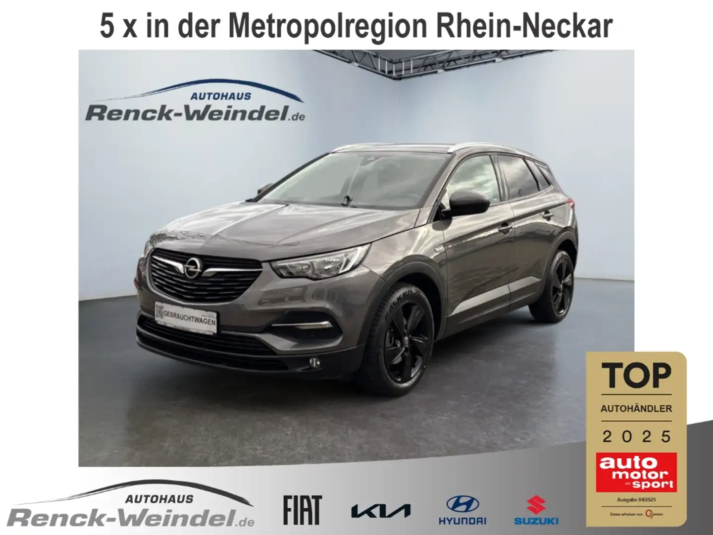 Opel Grandland Edition Apple CarPlay Android Auto Mehrzonenklima Grau - 1