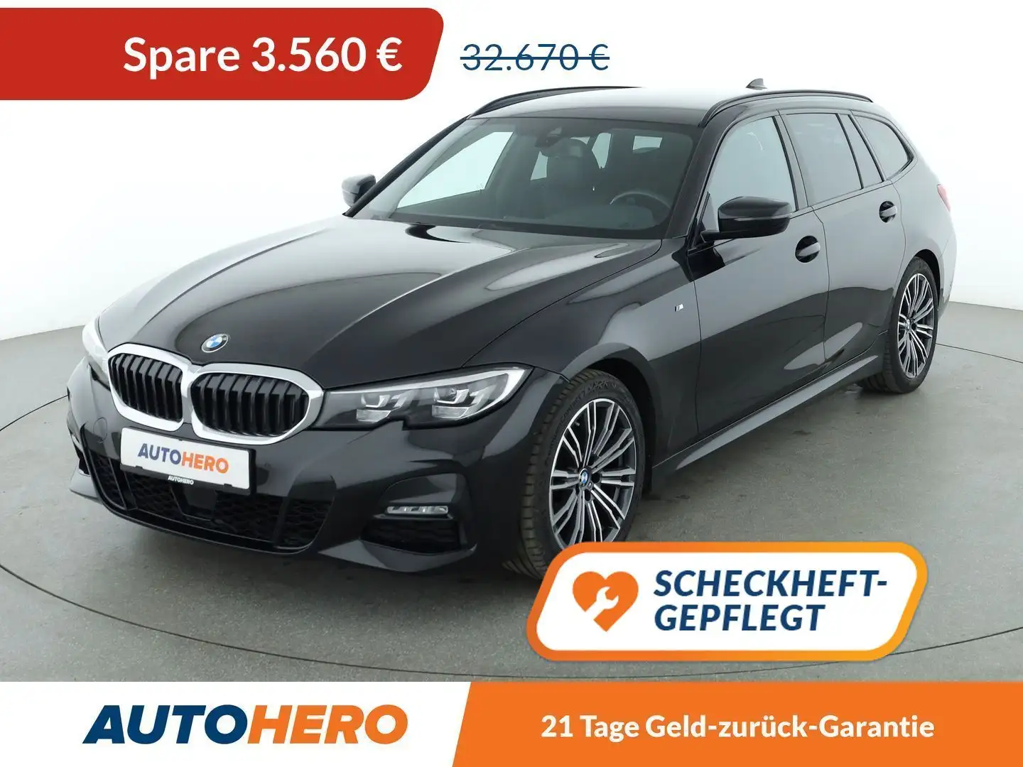 BMW 320 320i M Sport Aut.*NAVI*LED*CAM*ACC*SHZ*ALU* Noir - 1