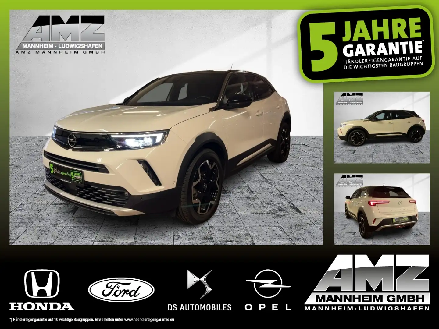 Opel Mokka-E Ultimate Alcantara+LED+Navi+Sitzheizung Blanc - 1