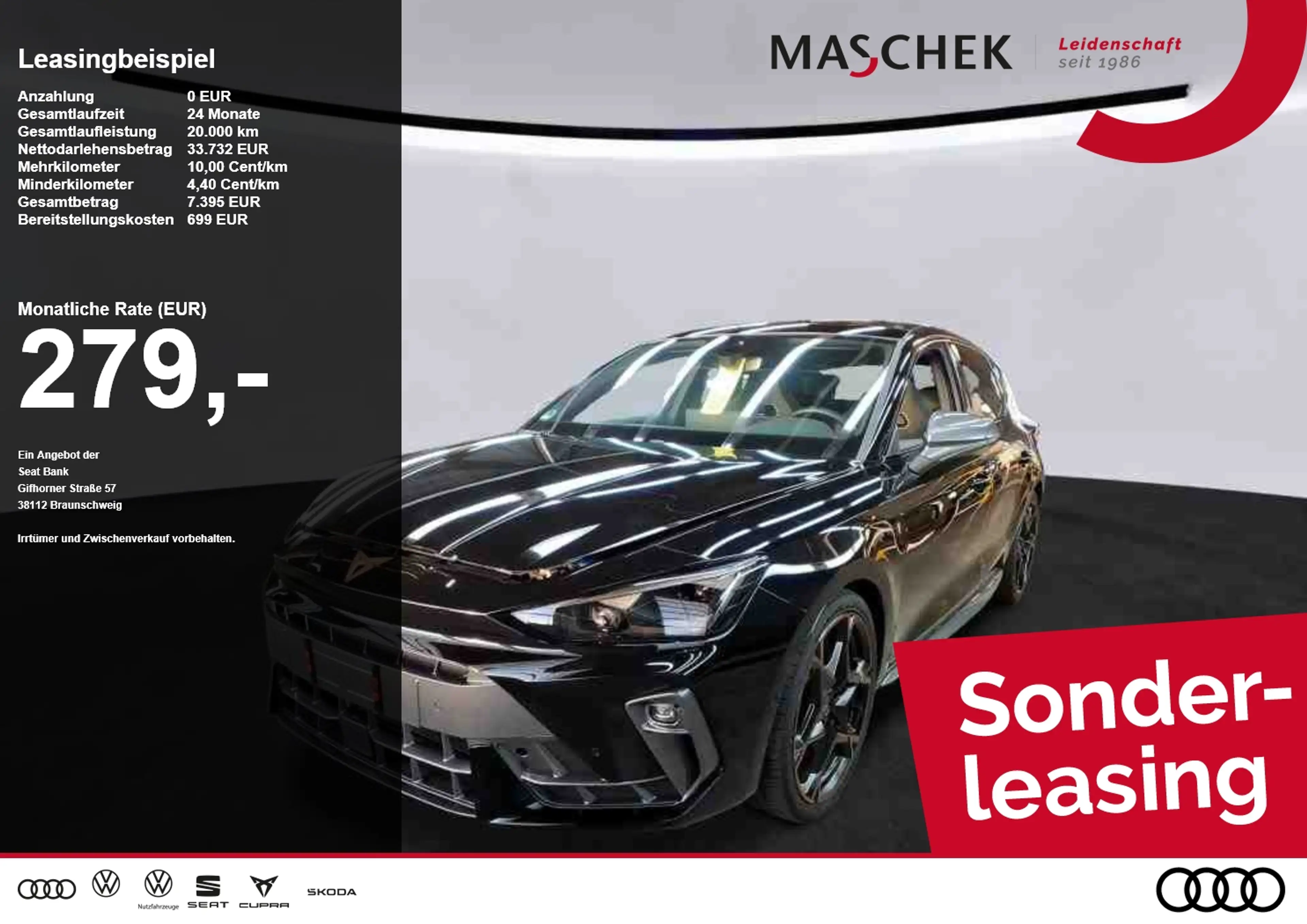 CUPRA Leon VZ 2.0 TSI Pano Matrix Sennheiser ACC LM19