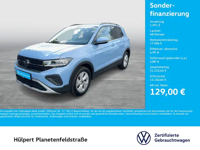 Volkswagen T-Cross 1.0 LIFE CAM ACC CARPLAY ALU SITZHEIZUNG