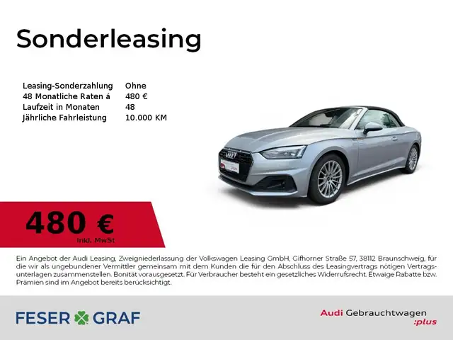 Audi A5 Cabriolet 40TFSI S tronic Navi/Kamera/SHZ/CarPlay/