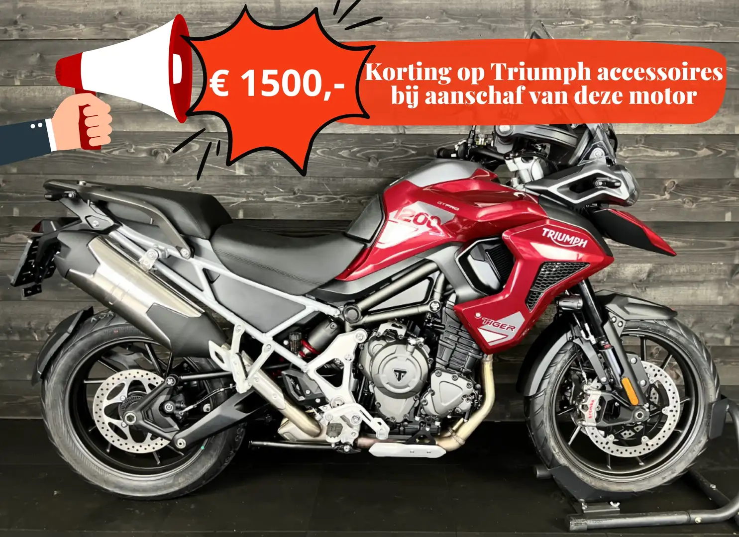 Triumph Tiger 1200 GT PRO CARNIVAL RED Rouge - 1