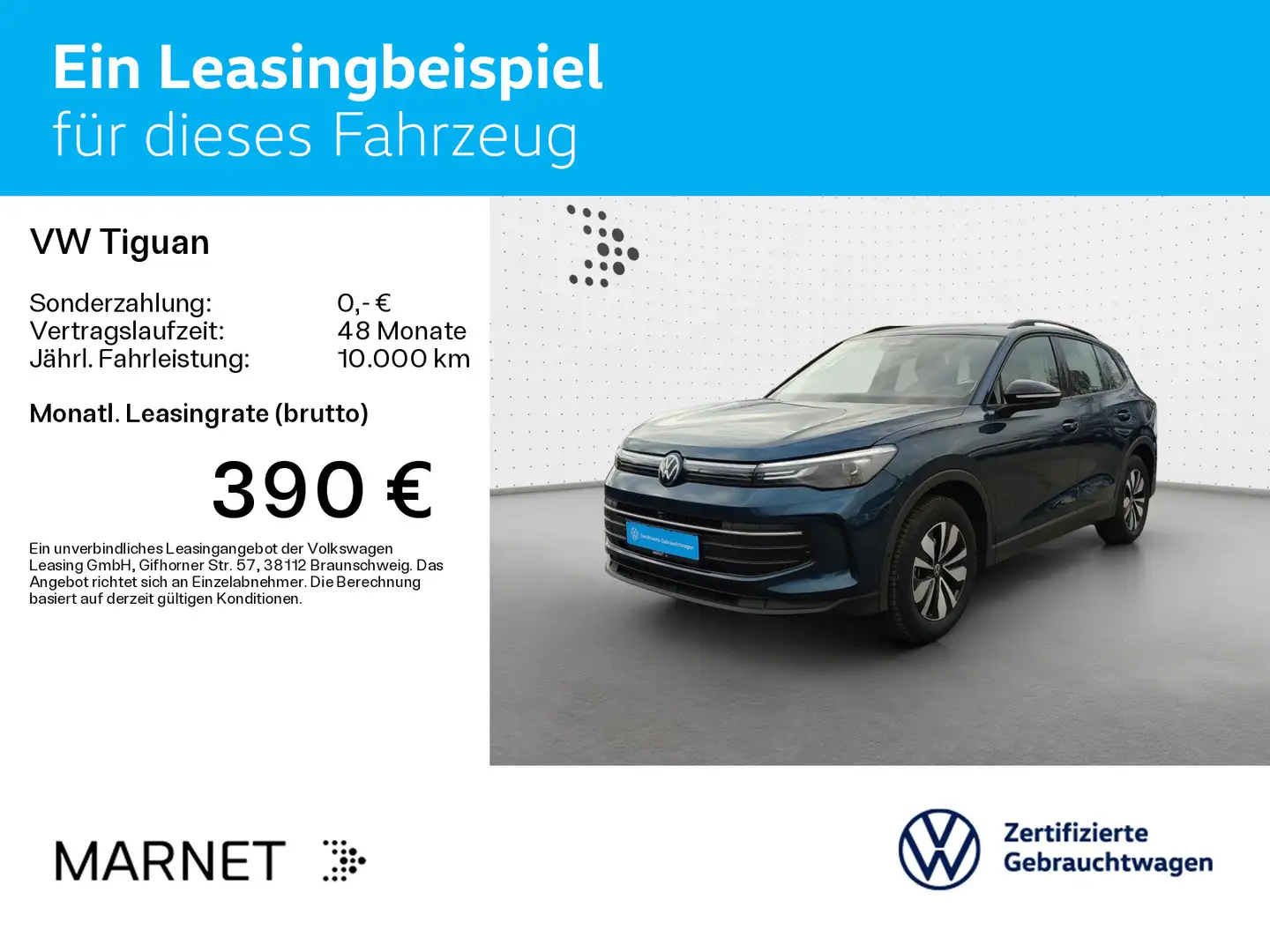 Volkswagen Tiguan 1.5 eTSI DSG Goal* Navi*AHK*Kamera*Keyles Blauw - 2