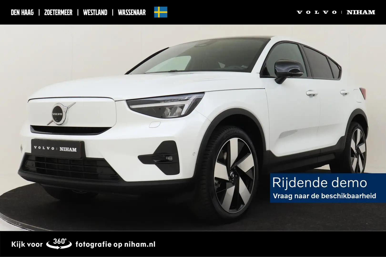 Volvo C40 SM EXT. RANGE ULTRA 82 kWh -PANO.DAK|HARMAN/KARDON Wit - 1