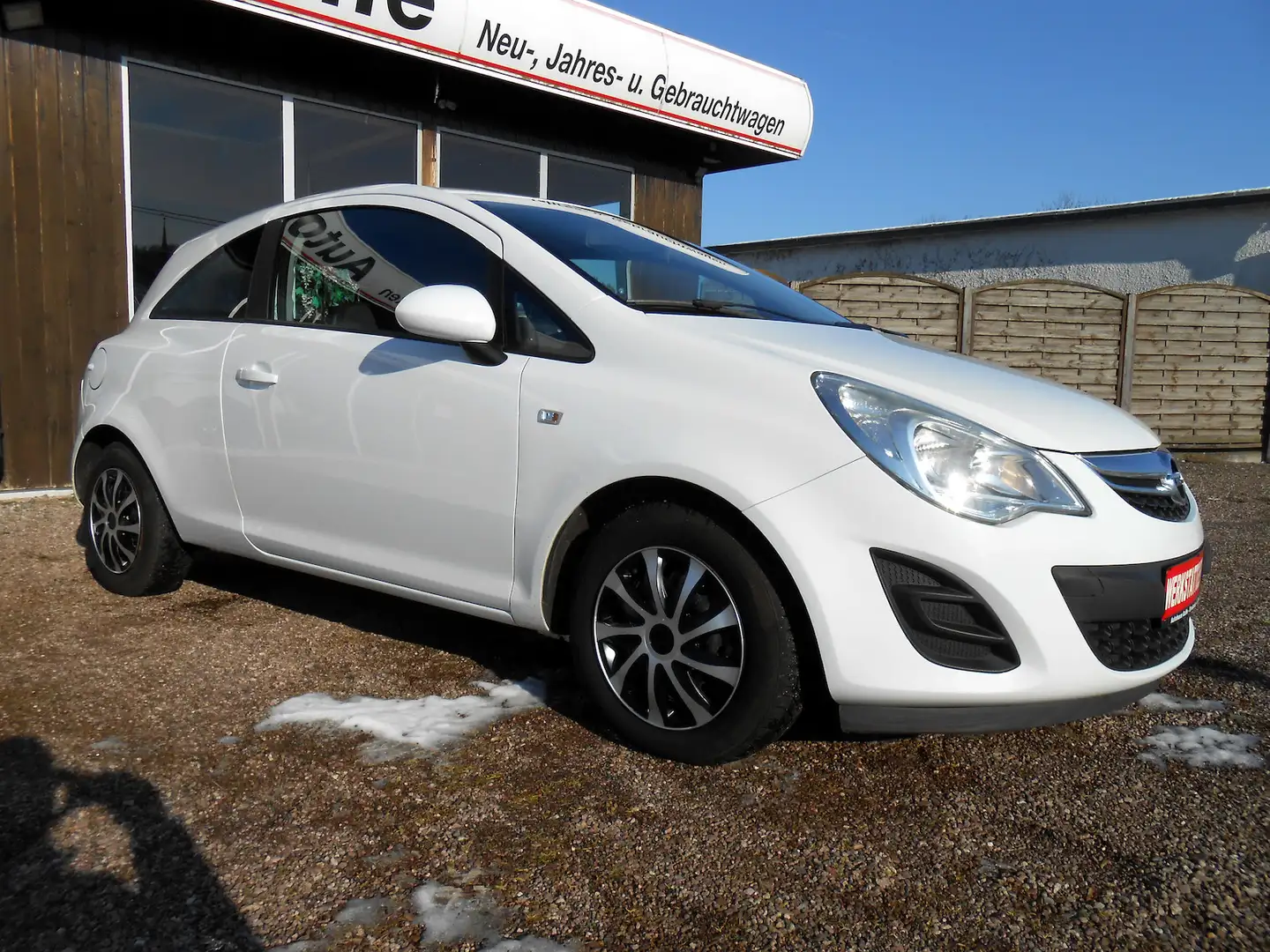 Opel Corsa D 1.3 CDTI ecoFLEX Edition KLIMA NAVI AHK Blanc - 1