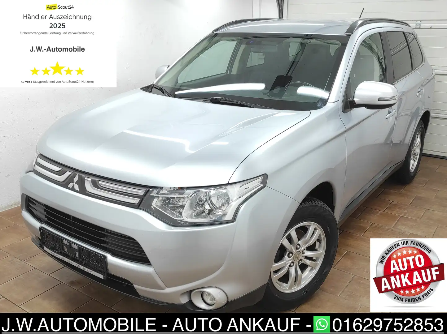 Mitsubishi Outlander 2.2 ALLRAD KLIMAA AHK BC TEMP CLEARTEC INVITE 4WD Silber - 1