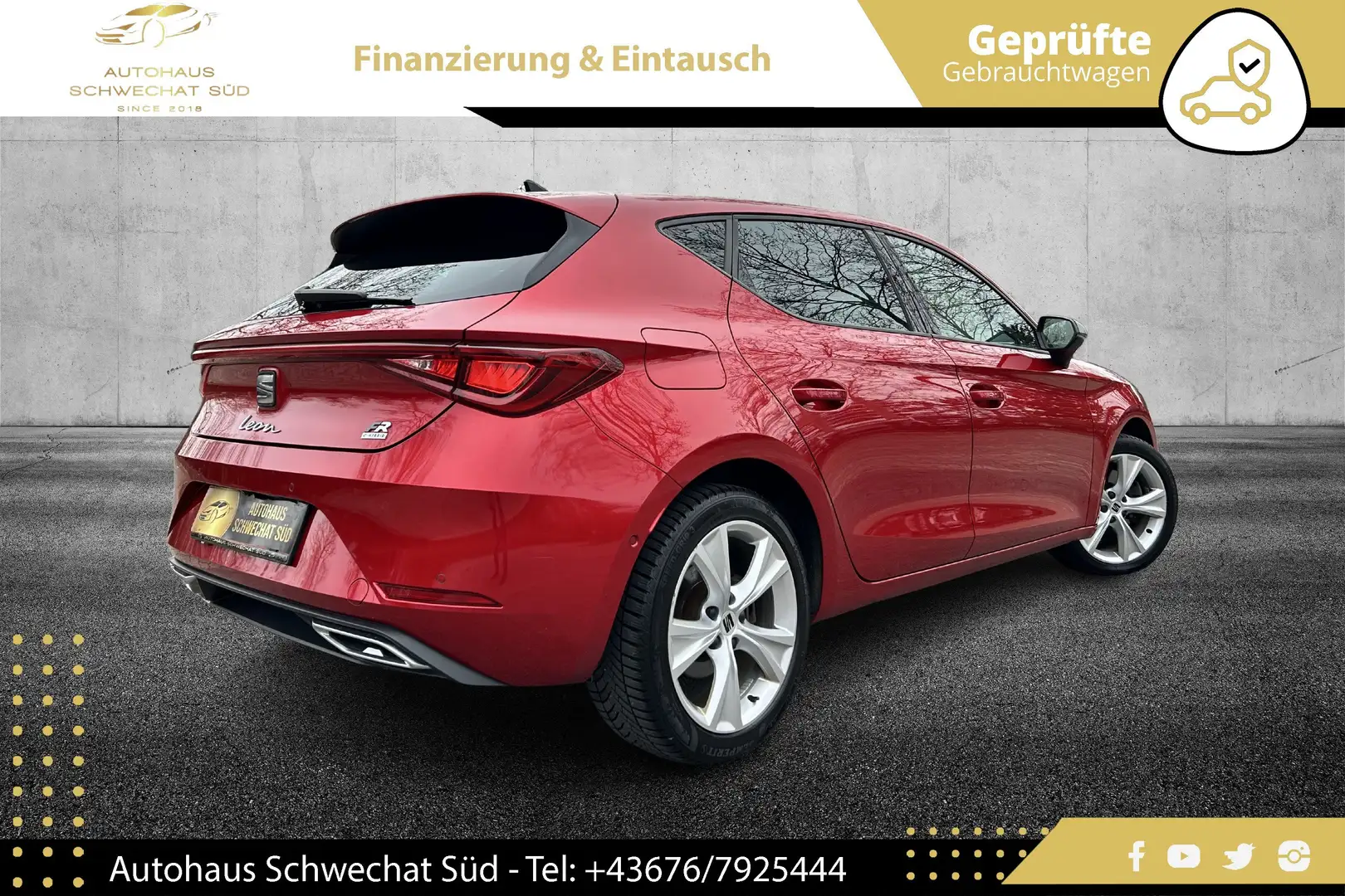 SEAT Leon e-Hybrid FR e-Hybrid 150/204PS DSG // LEASING // VIRTUAL // Rot - 2