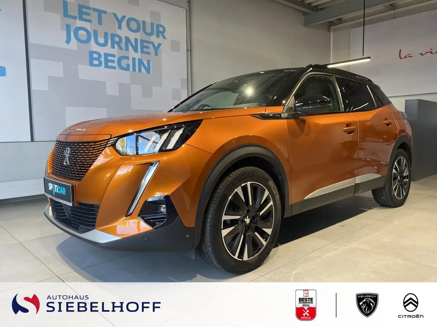 Peugeot 2008 e-2008 GT-Line Elektromotor 136 Oranje - 2