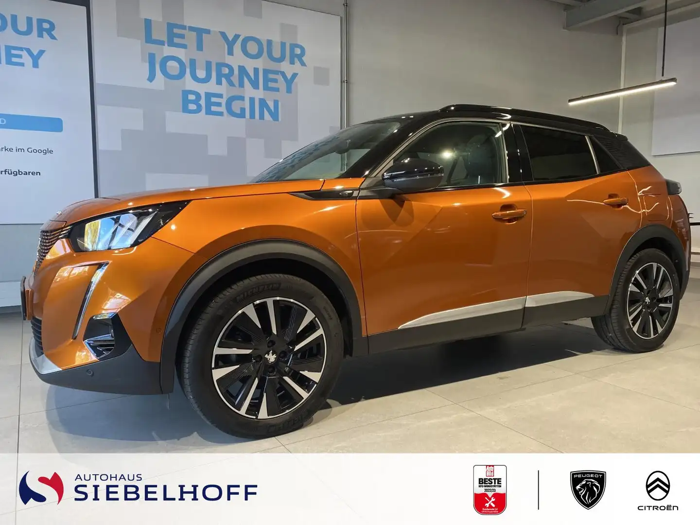 Peugeot 2008 e-2008 GT-Line Elektromotor 136 Oranje - 1
