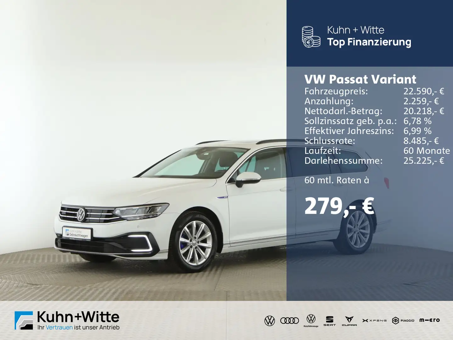 Volkswagen Passat Variant 1.4 TSIe GTE *Hybrid*Pano*LED*ACC Wit - 1