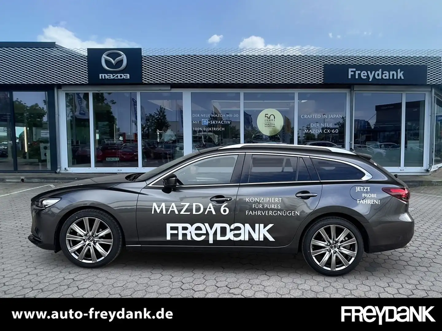 Mazda 6 Kombi 2.0L SKYACTIV G 165 EXCLUSIVE-LINE, Leder-Sc Grau - 2