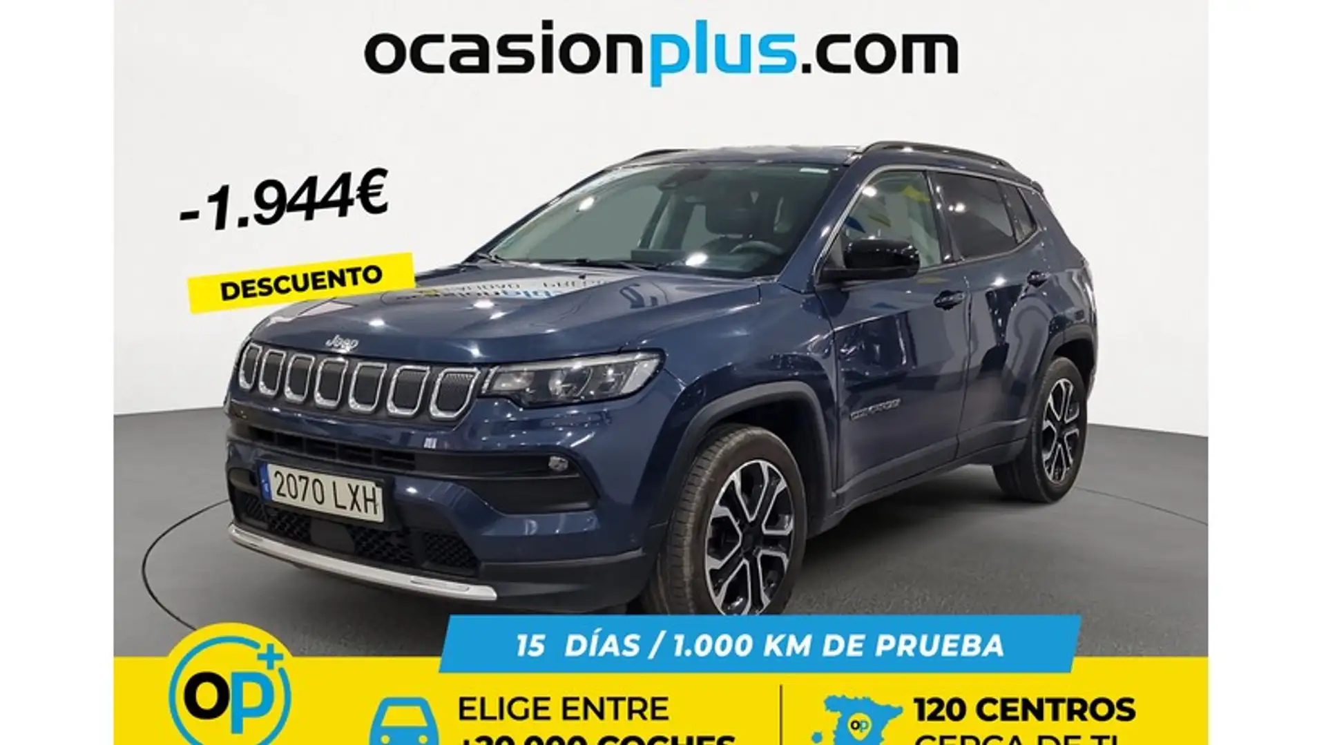 Jeep Compass 1.6 Mjt Limited FWD Bleu - 1