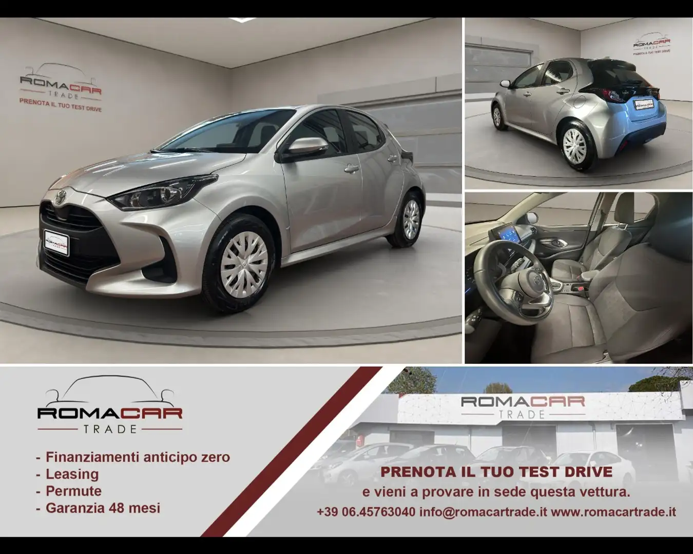 Toyota Yaris 4ª serie - Yaris 1.5 Hybrid 5 porte Active Argento - 1