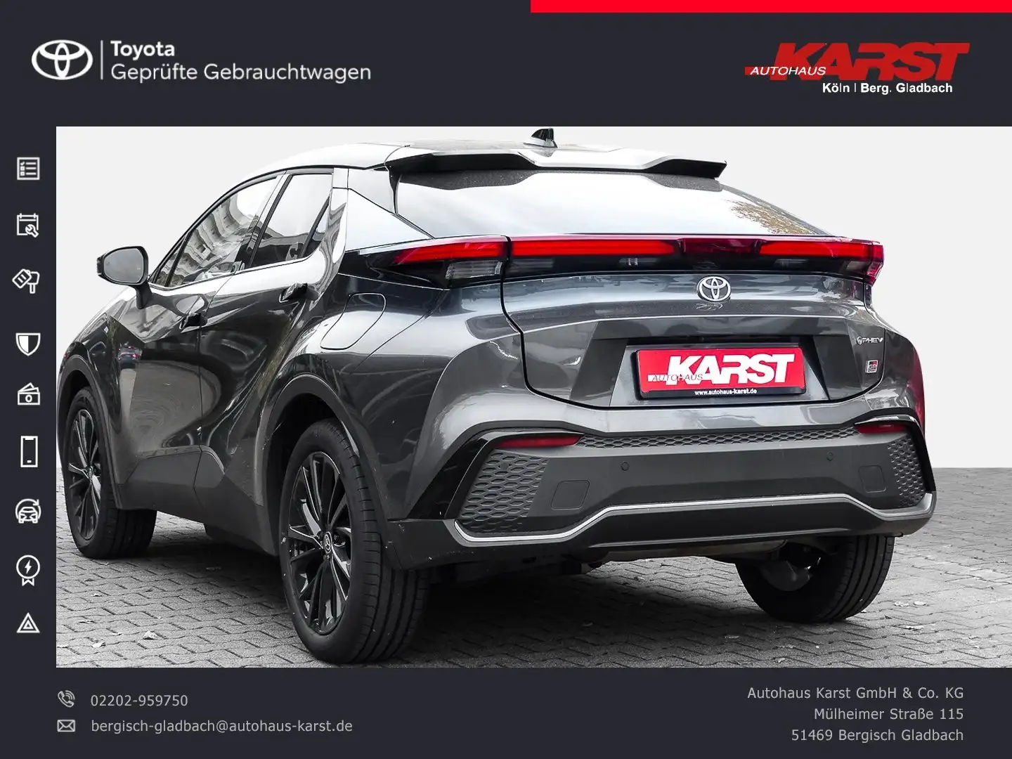 Toyota C-HR 2.0 Plugin Hybrid 4x2 GR SPORT Grau - 2