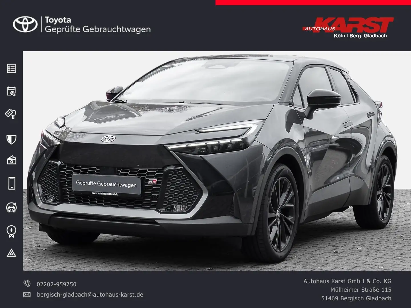 Toyota C-HR 2.0 Plugin Hybrid 4x2 GR SPORT Grau - 1