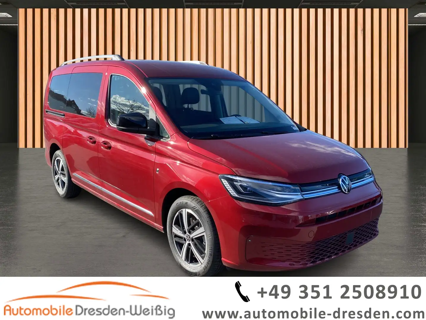 Volkswagen Caddy Maxi 1.5 TSI DSG Style*Navi*Kamera*7Sitze* Червоний - 1
