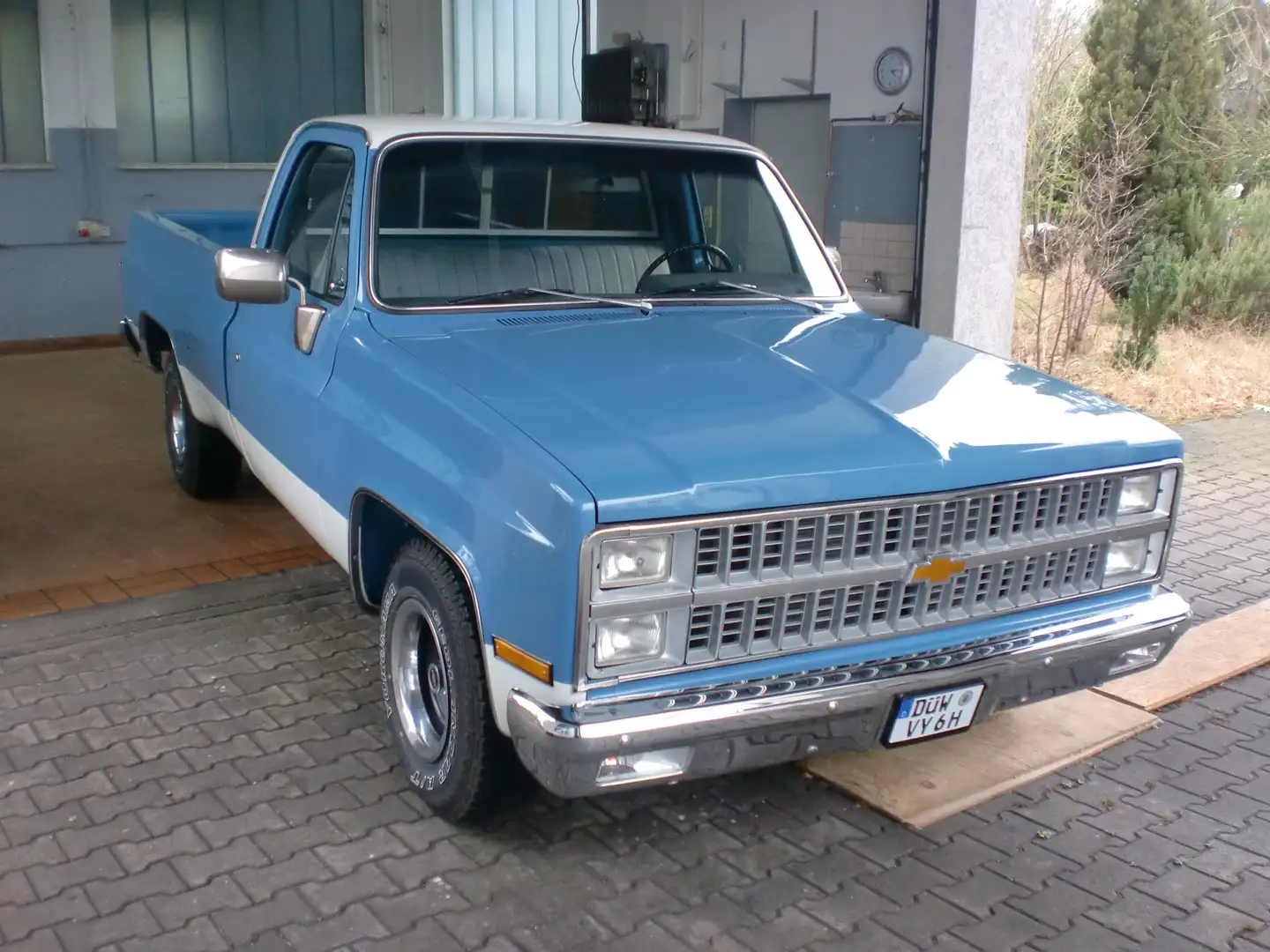 Chevrolet C1500 C 10 Pickup, 5,7 V8,Schaltwagen 4Gang,Oldtimer Blau - 2