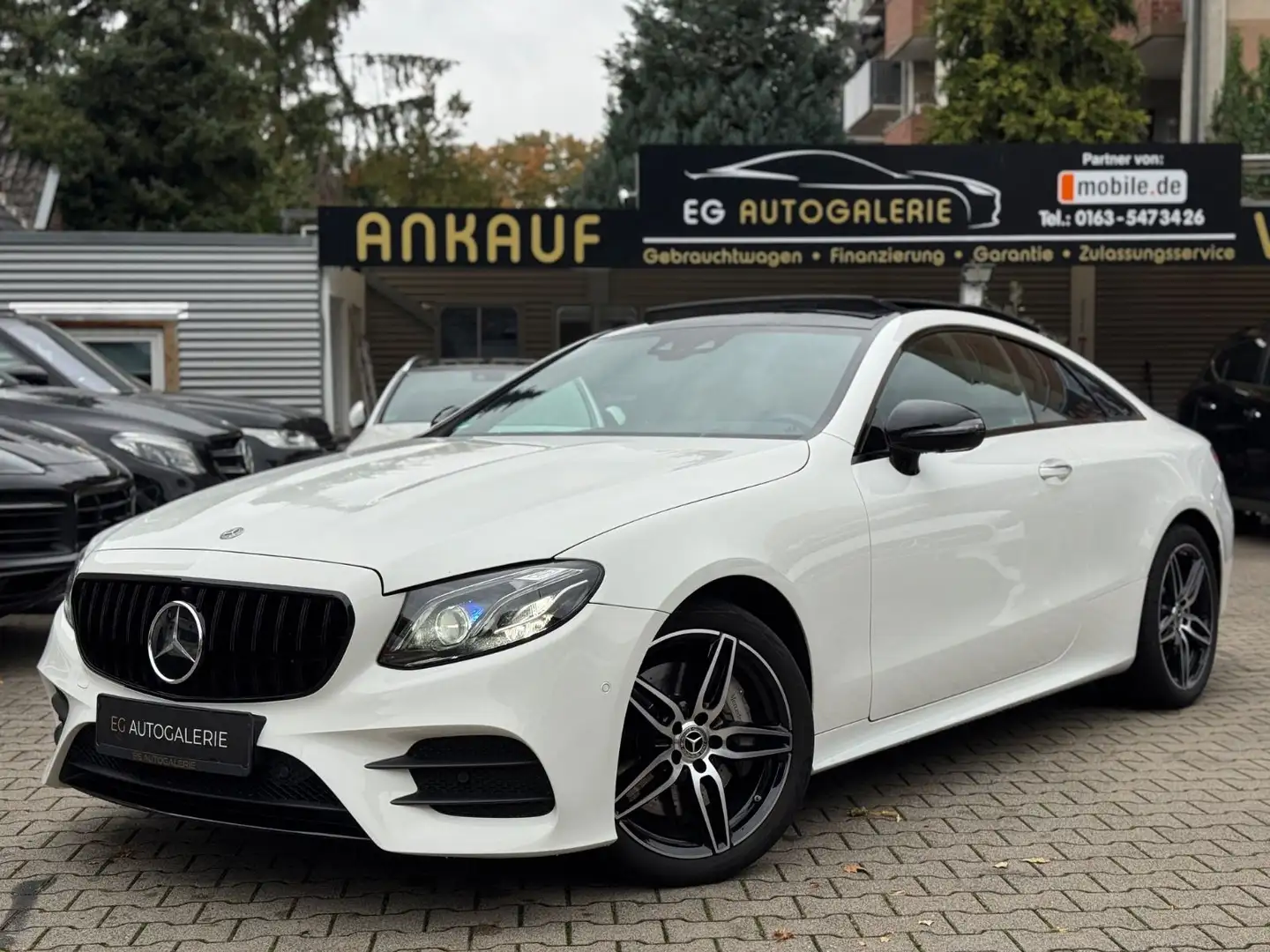 Mercedes-Benz E 450 E450 Coupe 4Matic*GARANTIE*AMG*NIGHT*PANO*BURM.* Blanc - 1
